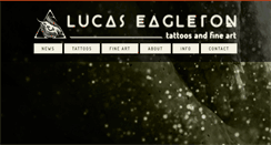 Desktop Screenshot of lucaseagletonart.com